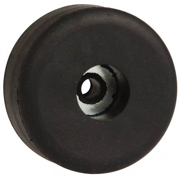Made in USA - 1/2 Thread, 5/8" High, Rubber Bumpers - Recessed, 11/32" C-Projection Gage Line to Nose End, 1-1/2" Minor Axis - Industrial Tool & Supply