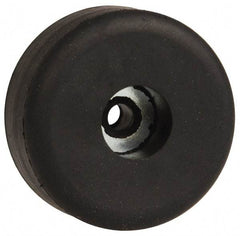 Made in USA - 1/2 Thread, 5/8" High, Rubber Bumpers - Recessed, 11/32" C-Projection Gage Line to Nose End, 1-1/2" Minor Axis - Industrial Tool & Supply