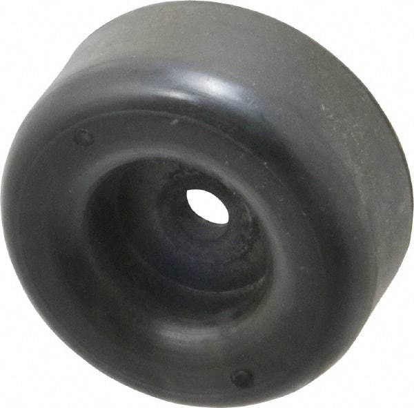 Made in USA - 1-1/8 Thread, 1" High, Rubber Bumpers - Recessed, 1/2" C-Projection Gage Line to Nose End, 2-1/2" Minor Axis - Industrial Tool & Supply
