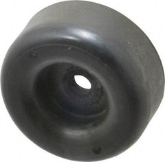 Made in USA - 1-1/8 Thread, 1" High, Rubber Bumpers - Recessed, 1/2" C-Projection Gage Line to Nose End, 2-1/2" Minor Axis - Industrial Tool & Supply
