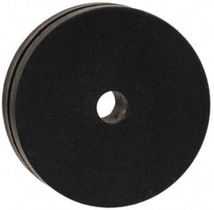 Made in USA - 1-1/2" OD, 7/16" Thick Flexible Grommet - Rubber, 1-1/4" Slot Diam x 1/16" Slot Width - Industrial Tool & Supply