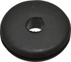 Made in USA - 1" OD, 1/4" Thick Grommet - Buna-N Rubber, 3/4" Slot Diam x 1/16" Slot Width - Industrial Tool & Supply