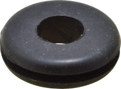 Made in USA - 5/8" OD, 3/16" Thick Grommet - Buna-N Rubber, 7/16" Slot Diam x 1/16" Slot Width - Industrial Tool & Supply