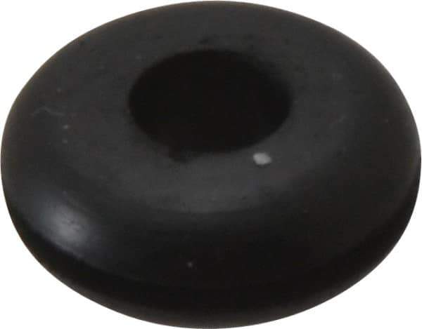 Made in USA - 13/16" OD, 5/16" Thick Grommet - Buna-N Rubber, 9/16" Slot Diam x 1/16" Slot Width - Industrial Tool & Supply