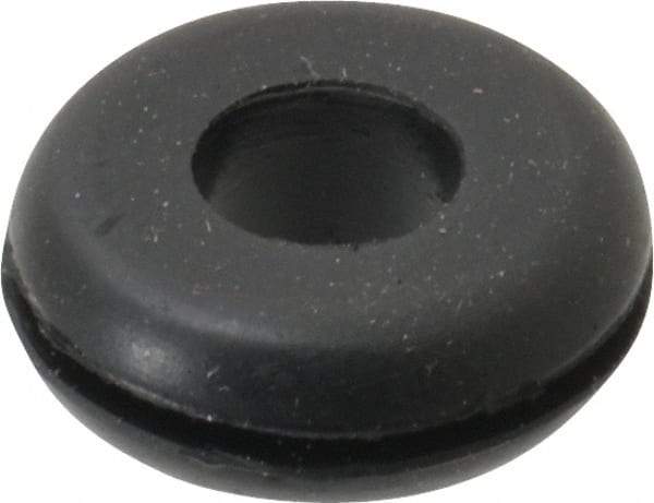 Made in USA - 7/8" OD, 5/16" Thick Grommet - Buna-N Rubber, 5/8" Slot Diam x 1/16" Slot Width - Industrial Tool & Supply