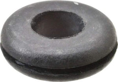 Made in USA - 15/16" OD, 5/16" Thick Grommet - Buna-N Rubber, 11/16" Slot Diam x 1/16" Slot Width - Industrial Tool & Supply