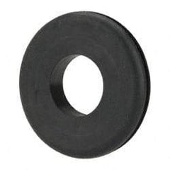 Made in USA - 1-1/2" OD, 1/4" Thick Grommet - Buna-N Rubber, 1-1/4" Slot Diam x 1/16" Slot Width - Industrial Tool & Supply
