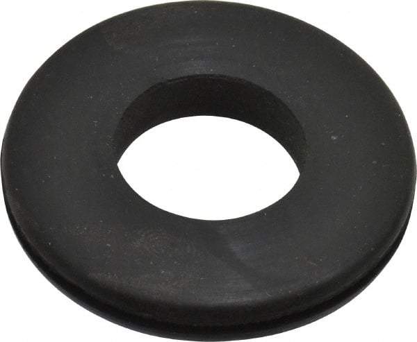 Made in USA - 1-5/8" OD, 1/4" Thick Grommet - Buna-N Rubber, 1-1/4" Slot Diam x 1/16" Slot Width - Industrial Tool & Supply