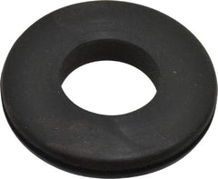 Made in USA - 1-5/8" OD, 1/4" Thick Grommet - Buna-N Rubber, 1-1/4" Slot Diam x 1/16" Slot Width - Industrial Tool & Supply