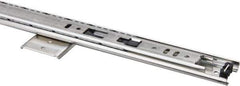 Knape & Vogt - 20" Slide Length, Chrome Variable-Height Pencil Drawer Slide - 3/4" Wide - Industrial Tool & Supply