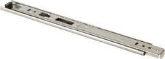 Knape & Vogt - 12" Slide Length, 9" Travel Length, Chrome Drawer Slide - Chrome Finish - Industrial Tool & Supply