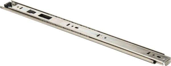 Knape & Vogt - 18" Slide Length, 13.5" Travel Length, Chrome Drawer Slide - Chrome Finish - Industrial Tool & Supply