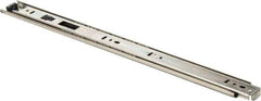 Knape & Vogt - 18" Slide Length, 13.5" Travel Length, Chrome Drawer Slide - Chrome Finish - Industrial Tool & Supply