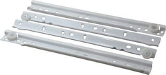 Knape & Vogt - 300mm Slide Length, 225mm Travel Length, Steel Epoxy-Coated Drawer Slide - White Epoxy Finish - Industrial Tool & Supply