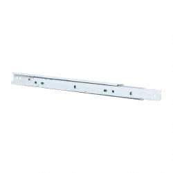 Knape & Vogt - 350mm Slide Length, 262mm Travel Length, Steel Epoxy-Coated Drawer Slide - White Epoxy Finish - Industrial Tool & Supply