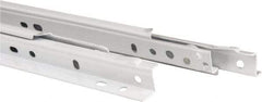 Knape & Vogt - 650mm Slide Length, 487mm Travel Length, Steel Epoxy-Coated Drawer Slide - White Epoxy Finish - Industrial Tool & Supply
