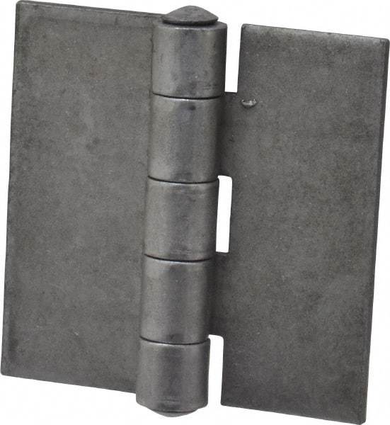 Stanley - 2-1/2" Long x 2-1/2" Wide, Extra Heavy Full Surface Hinge - Steel, Plain Finish - Industrial Tool & Supply