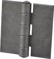 Stanley - 2-1/2" Long x 2-1/2" Wide, Extra Heavy Full Surface Hinge - Steel, Plain Finish - Industrial Tool & Supply