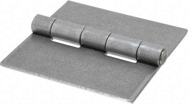 Stanley - 3-1/2" Long x 3-1/2" Wide, Extra Heavy Full Surface Hinge - Steel, Plain Finish - Industrial Tool & Supply