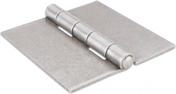 Stanley - 4" Long x 4" Wide, Extra Heavy Full Surface Hinge - Steel, Plain Finish - Industrial Tool & Supply