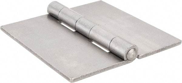 Stanley - 5" Long x 5" Wide, Extra Heavy Full Surface Hinge - Steel, Plain Finish - Industrial Tool & Supply