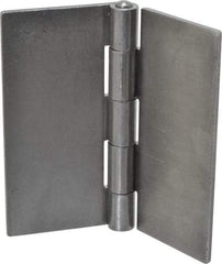 Stanley - 6" Long x 6" Wide, Extra Heavy Full Surface Hinge - Steel, Plain Finish - Industrial Tool & Supply