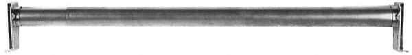 Stanley - 72" Max Width Adjustable Round Closet Rod - Zinc Plated Finish - Industrial Tool & Supply