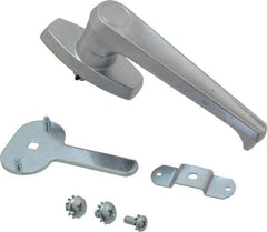 Made in USA - Nonlocking Handle Latch - Polished Chrome Plated - Industrial Tool & Supply