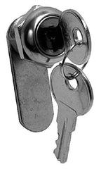 Made in USA - 15/16" Max Thickness, Standard Cam Lock - Polished Brass Finish - Industrial Tool & Supply