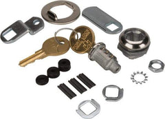Made in USA - 5/32" Max Thickness, Standard Cam Lock - Stainless Steel Finish - Industrial Tool & Supply