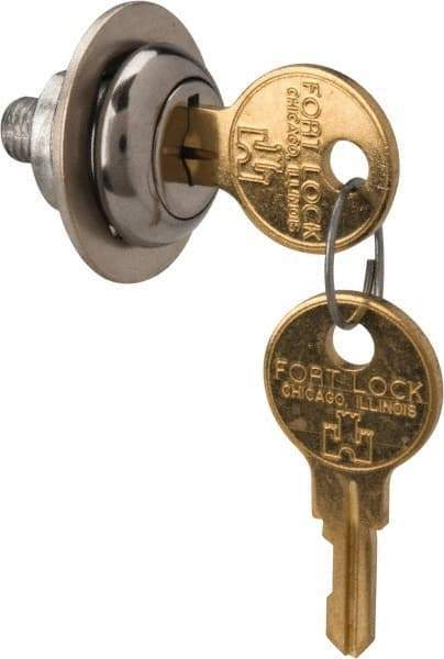 Made in USA - 5/32" Max Thickness, Standard Cam Lock - Stainless Steel Finish - Industrial Tool & Supply
