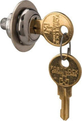 Made in USA - 5/32" Max Thickness, Standard Cam Lock - Stainless Steel Finish - Industrial Tool & Supply