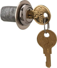 Made in USA - 15/16" Max Thickness, Standard Cam Lock - Stainless Steel Finish - Industrial Tool & Supply