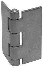 Made in USA - 3" Wide x 1/8" Thick, Blank Butt Hinge - Aluminum, Plain Finish - Industrial Tool & Supply