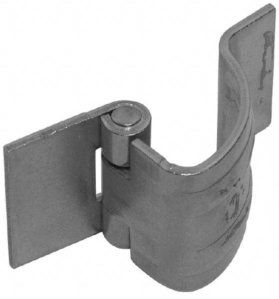Made in USA - 0.8" Wide x 0.075" Thick, Concealed Hinge - Aluminum, Plain Finish - Industrial Tool & Supply