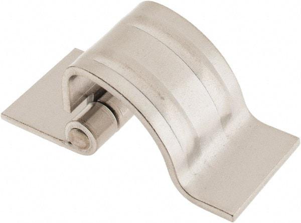 Made in USA - 1-1/4" Wide x 0.09" Thick, Concealed Hinge - Stainless Steel, Plain Finish - Industrial Tool & Supply