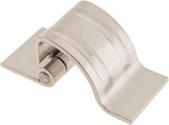 Made in USA - 1-1/4" Wide x 0.09" Thick, Concealed Hinge - Stainless Steel, Plain Finish - Industrial Tool & Supply