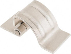 Made in USA - 1-1/4" Wide x 0.09" Thick, Concealed Hinge - Aluminum, Plain Finish - Industrial Tool & Supply