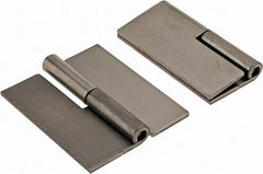 Made in USA - 1.68" Wide x 0.075" Thick, Slip Joint Hinge - Steel, Plain Finish - Industrial Tool & Supply