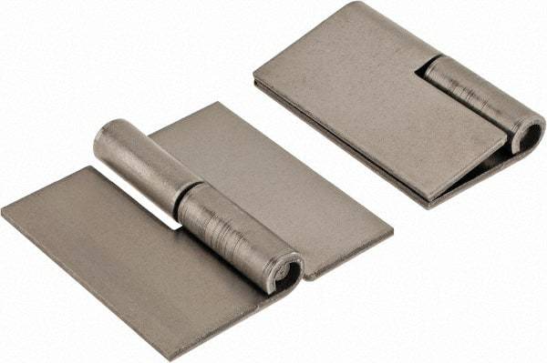 Made in USA - 2" Wide x 0.075" Thick, Slip Joint Hinge - Steel, Plain Finish - Industrial Tool & Supply