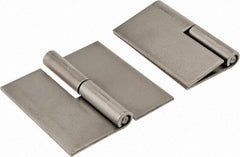 Made in USA - 3" Wide x 0.09" Thick, Slip Joint Hinge - Steel, Plain Finish - Industrial Tool & Supply