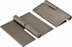 Made in USA - 3" Wide x 0.09" Thick, Slip Joint Hinge - Steel, Plain Finish - Industrial Tool & Supply