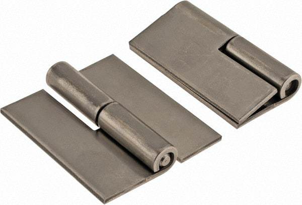 Made in USA - 1.68" Wide x 0.075" Thick, Slip Joint Hinge - Stainless Steel, Plain Finish - Industrial Tool & Supply