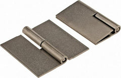 Made in USA - 2-1/2" Wide x 0.075" Thick, Slip Joint Hinge - Stainless Steel, Plain Finish - Industrial Tool & Supply
