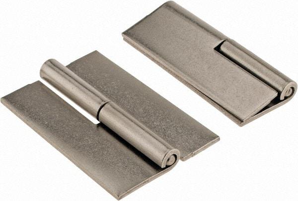 Made in USA - 2" Wide x 0.093" Thick, Slip Joint Hinge - Stainless Steel, Plain Finish - Industrial Tool & Supply