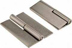 Made in USA - 2" Wide x 0.093" Thick, Slip Joint Hinge - Stainless Steel, Plain Finish - Industrial Tool & Supply