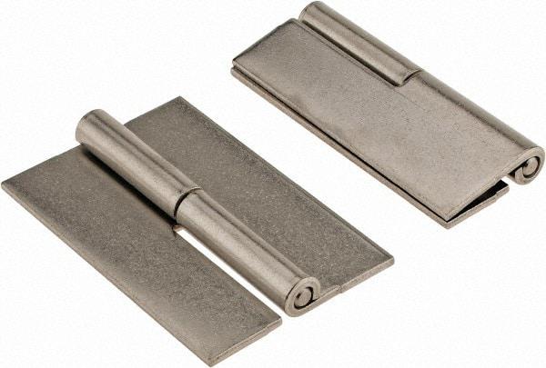 Made in USA - 2" Wide x 0.093" Thick, Slip Joint Hinge - Stainless Steel, Plain Finish - Industrial Tool & Supply