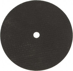 Norton - 6" 36 Grit Aluminum Oxide Cutoff Wheel - 1/16" Thick, 1/2" Arbor, 10,190 Max RPM, Use with Stationary Grinders - Industrial Tool & Supply
