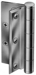 Stanley - 4" Long x 4" Wide Steel Full Mortise Commercial Hinge - Industrial Tool & Supply