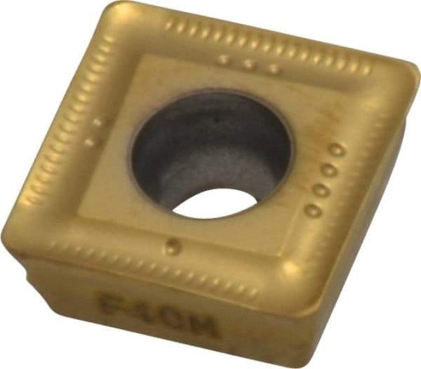 Seco - SONX120508 ME08 Grade F40M Carbide Milling Insert - TiAlN/TiN Finish, 0.203" Thick, 1/2" Inscribed Circle, 0.031" Corner Radius - Industrial Tool & Supply